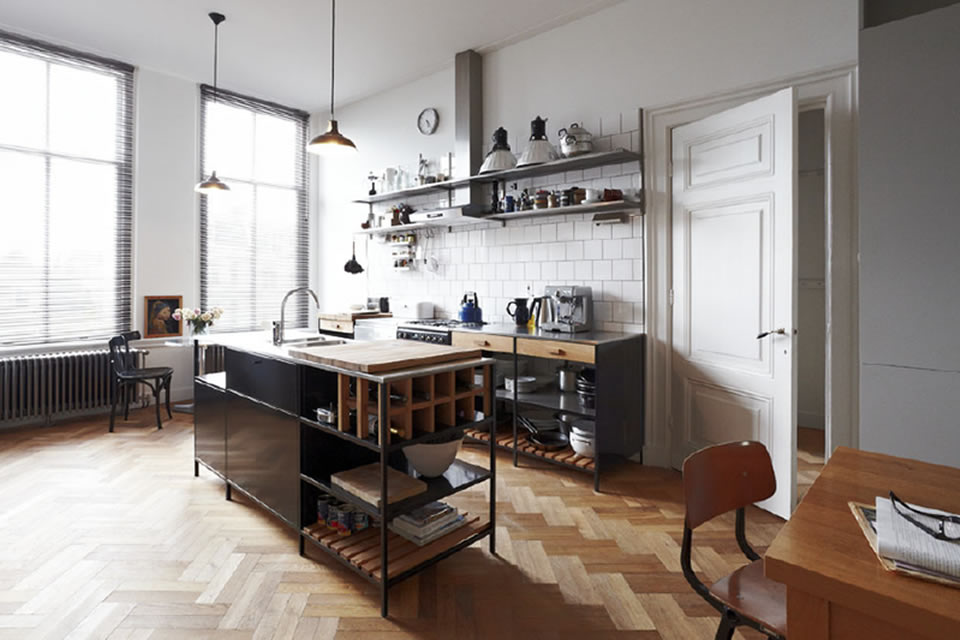 Open shelving ideas in the kitchen for extra storage